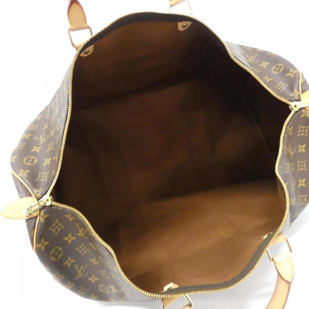 LOUIS VUITTON Authentic Brown Monogram Keepall 60 Boston Bag - Picture 7 of 8